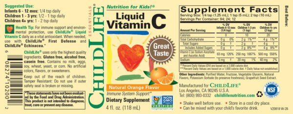 Childlife-Nutrition For Kids Vitamin C (1x4OZ )