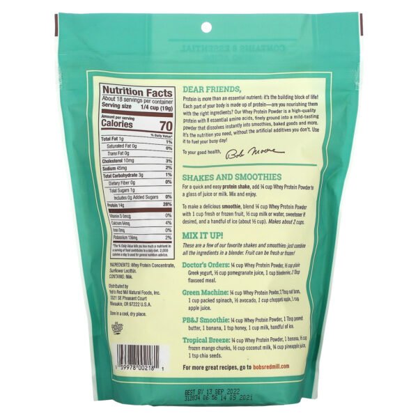 Bob's Red Mill Whey Protein Conc (4x12OZ )