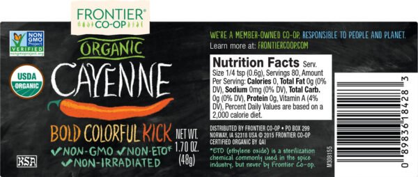 Frontier Herb Cayenne Ground (1x1.76 Oz)