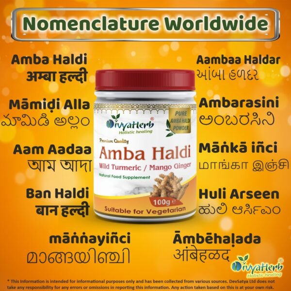 Amba Haldi (Curcuma Amada) Powder