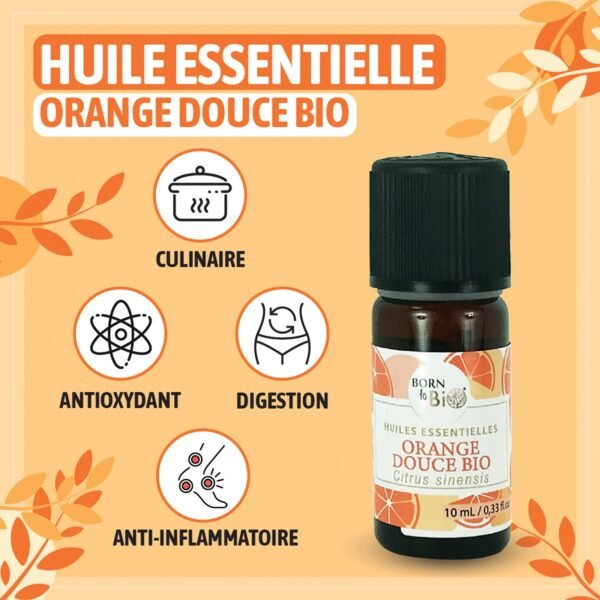 Huile essentielle Orange douce Certifiée Bio