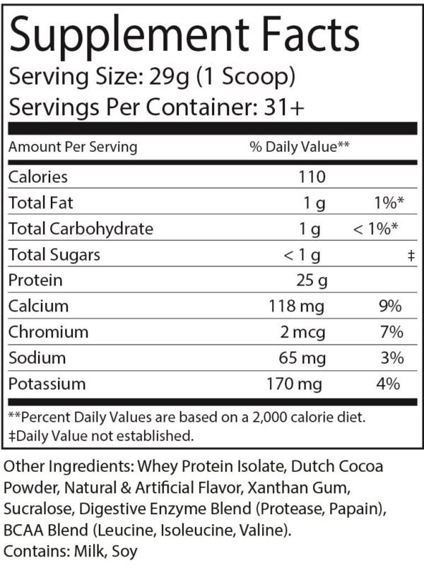 Pure Whey Isolate - Chocolate