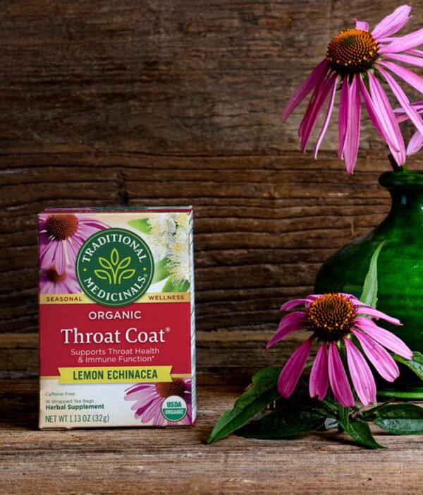Traditional Medicinals Lemon Echinacea Throat Herb Tea (6x16 Bag)