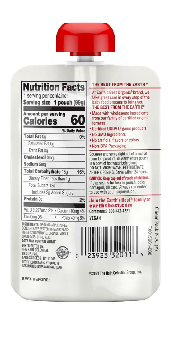 EB APL PCH OAT POUCH ( 12 X 3.5 OZ   )