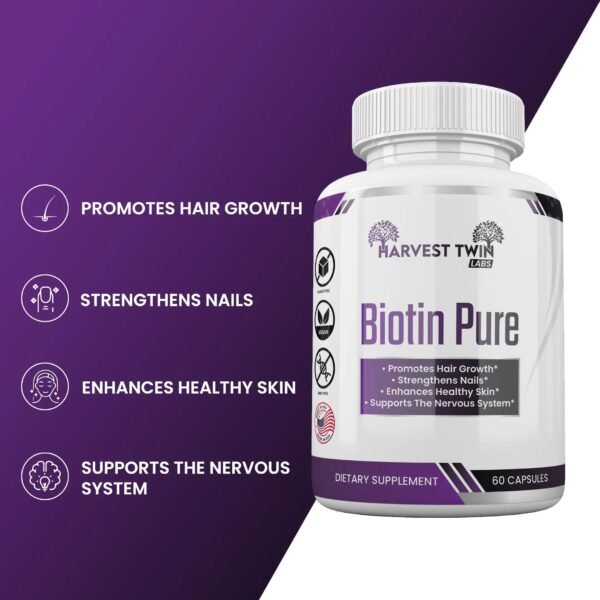 Biotin 10 000 mcg Capsules | Harvest Twin Labs