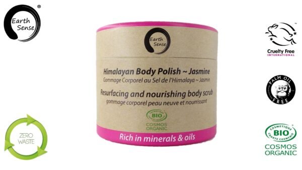 Organic Certified Body Polish Exfoliant - Jasmine - 200ml - 100% recycled paper packaging 1 piece