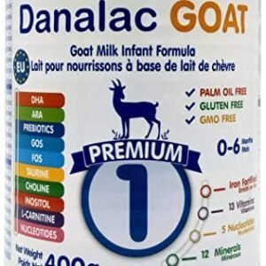 Danalac Goat Milk Infant Formula 400g Stage 1 Baby Milk Powder for Infants and Toddlers Age 0-6 Months (Pack of 6)