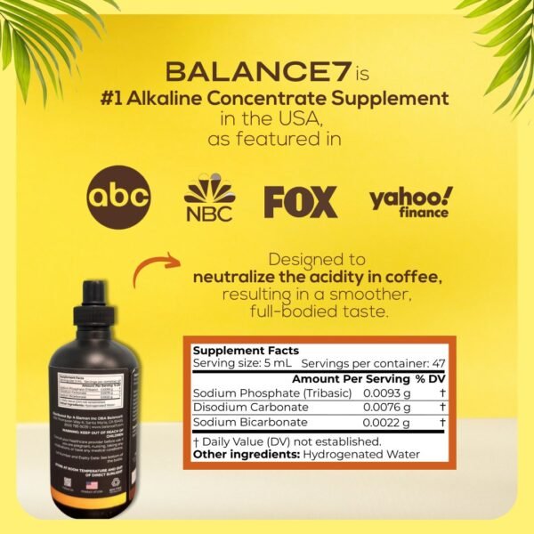 Best Brew Coffee Alkalizer Drops – Neutralizes Coffee Acidity