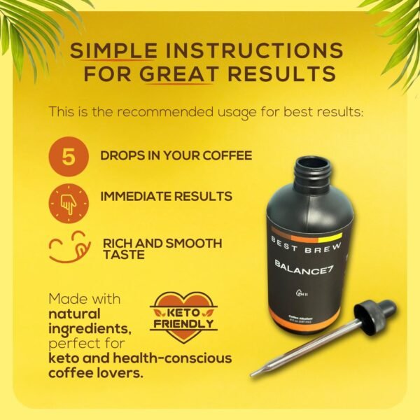 Best Brew Coffee Alkalizer Drops – Neutralizes Coffee Acidity