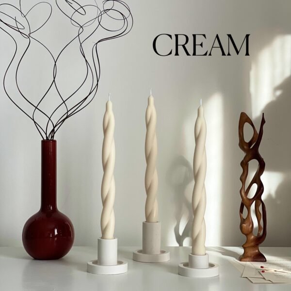 Bulk Tall Twisted Taper Candles